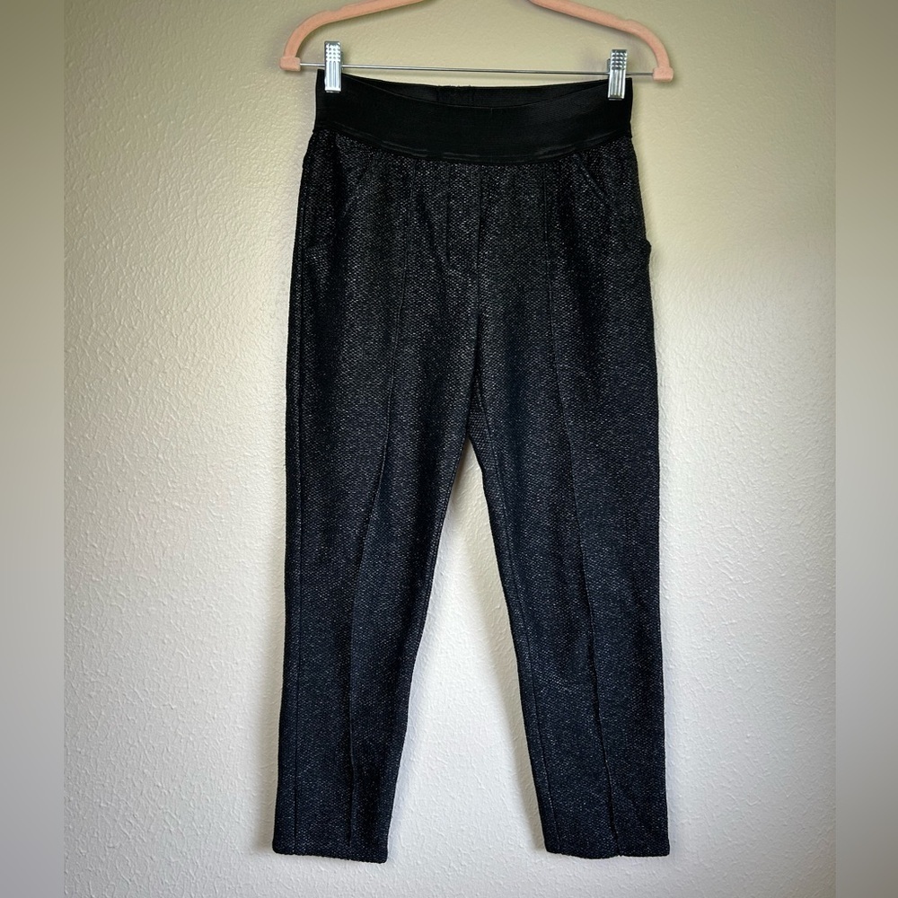 Nanushka black shiny trousers pants